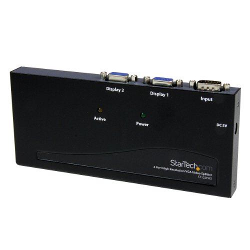 2 Port High Resolution VGA Video Splitter, 350 MHz 2 Port High Resolution VGA Video Splitter, 350 MHz